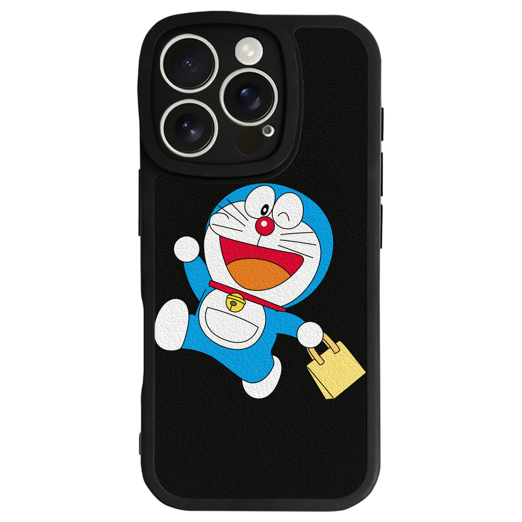 （画像用） ドラえもん Doraemon 【iPhone 16シリーズ対応】シリコンスマホケース（レザー調） 材質：シリコン